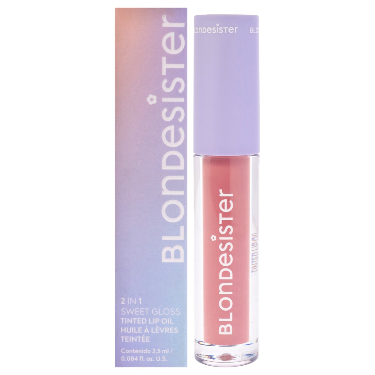 Blondesister 2 in 1 Sweer Gloss Tinted Lip Oil – 01 Sugar Nude by Blondesister for Women – 0084 oz Lip Oil