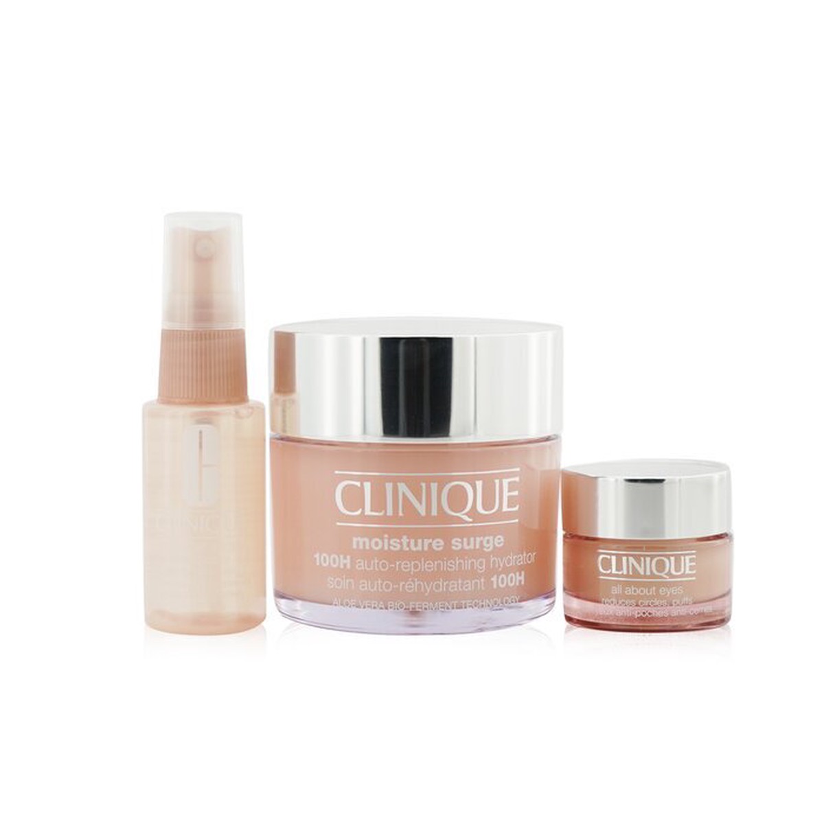 Clinique Moisture Surge Set Moisture Surge 100H All About Eyes 15ml Moisture Surge Face Spray Thirsty Skin Relief 30ml 3pcs 125ml