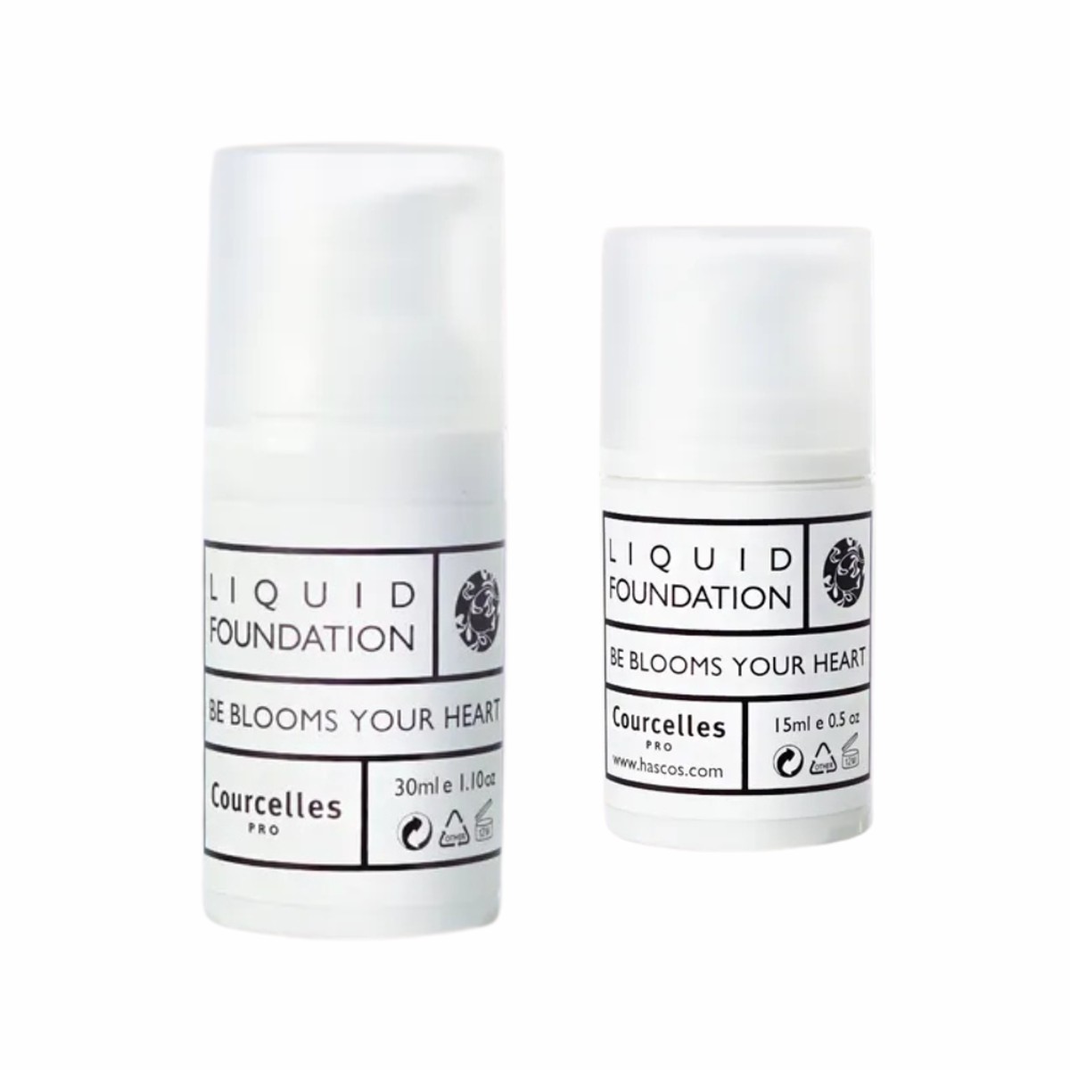 Courcelles Liquid Foundation NO100 Low Powdery (Choose 15ml or 30ml)