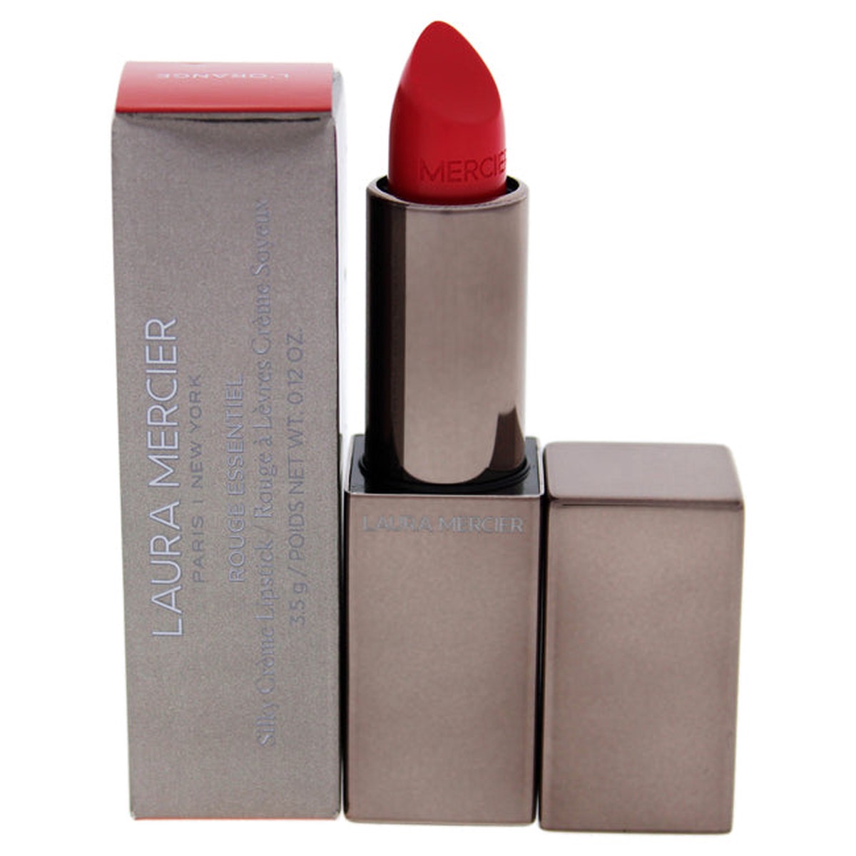 Laura Mercier Rouge Essentiel Silky Creme Lipstick – LOrange by Laura Mercier for Women – 012 oz Lipstick
