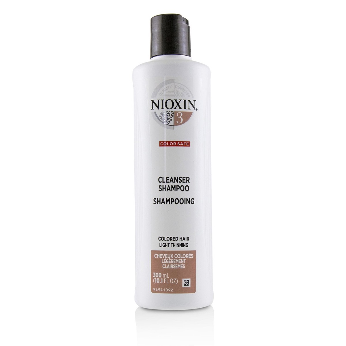 Nioxin Derma Purifying System 3 Cleanser Shampoo (Colored Hair Light Thinning Color Safe) 300ml101oz