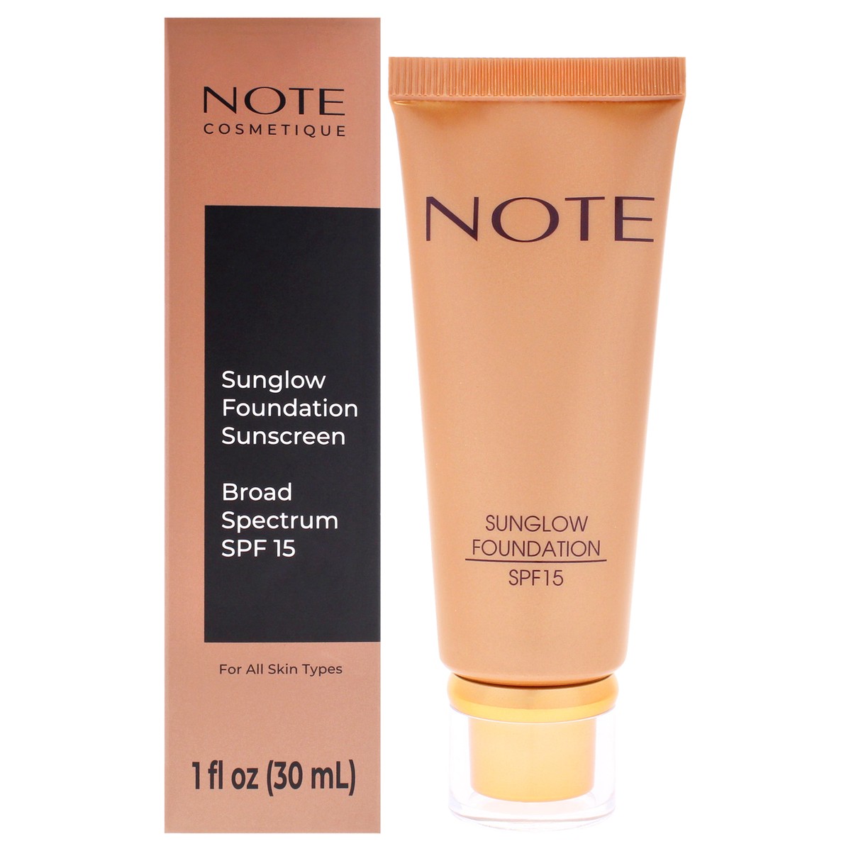 Note Cosmetique Sun Glow Foundation SPF 15 – 20 Bronze by Note Cosmetique for Women – 1 oz Foundation