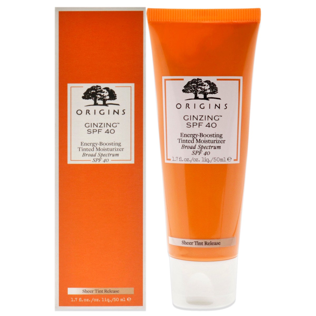 Origins Ginzing Energy-Boosting Tinted Moisturizer SPF 40 by Origins for Unisex - 17 oz Sunscreen