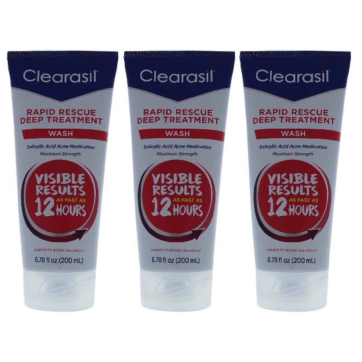 Clearasil Ultra Daily Face Wash by Clearasil for Unisex – 678 oz Cleanser – Pack of 3