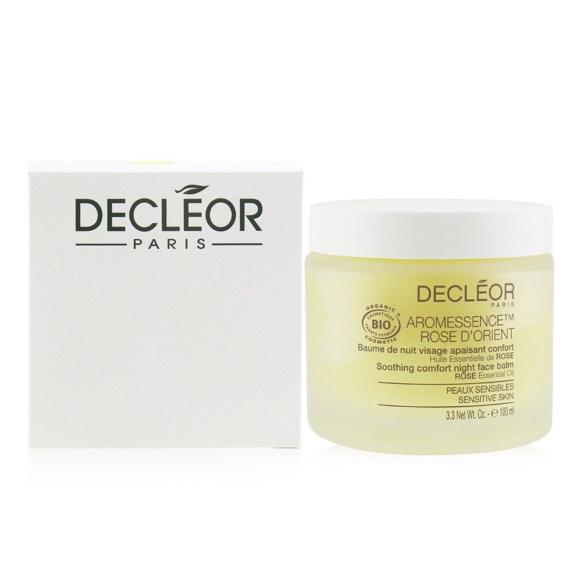 Decleor Aromessence Rose DOrient Soothing Comfort Night Face Balm – For Sensitive Skin (Salon Size) 100ml33oz