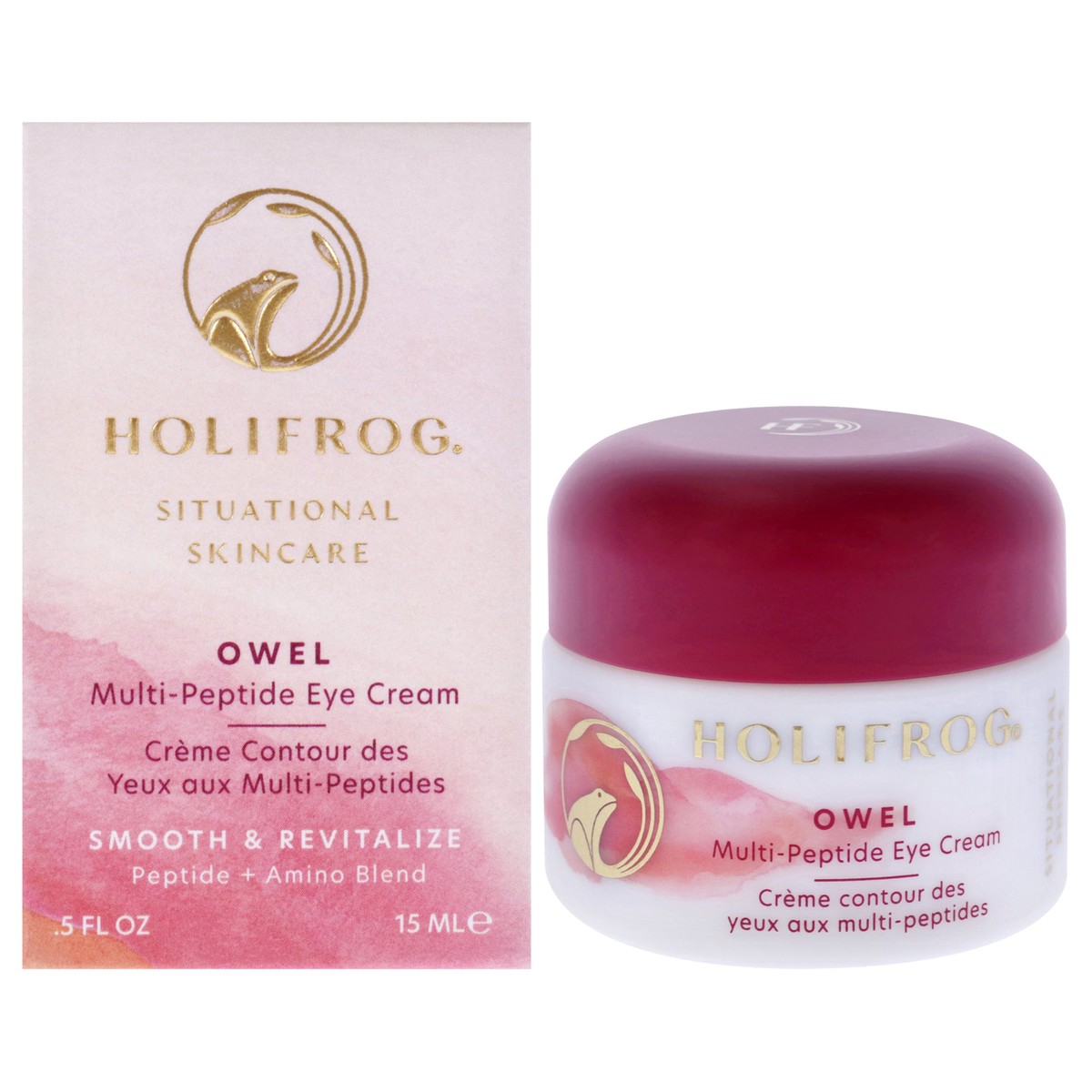 HoliFrog Owel Mulit-Peptide Eye Cream by HoliFrog for Women – 05 oz Cream
