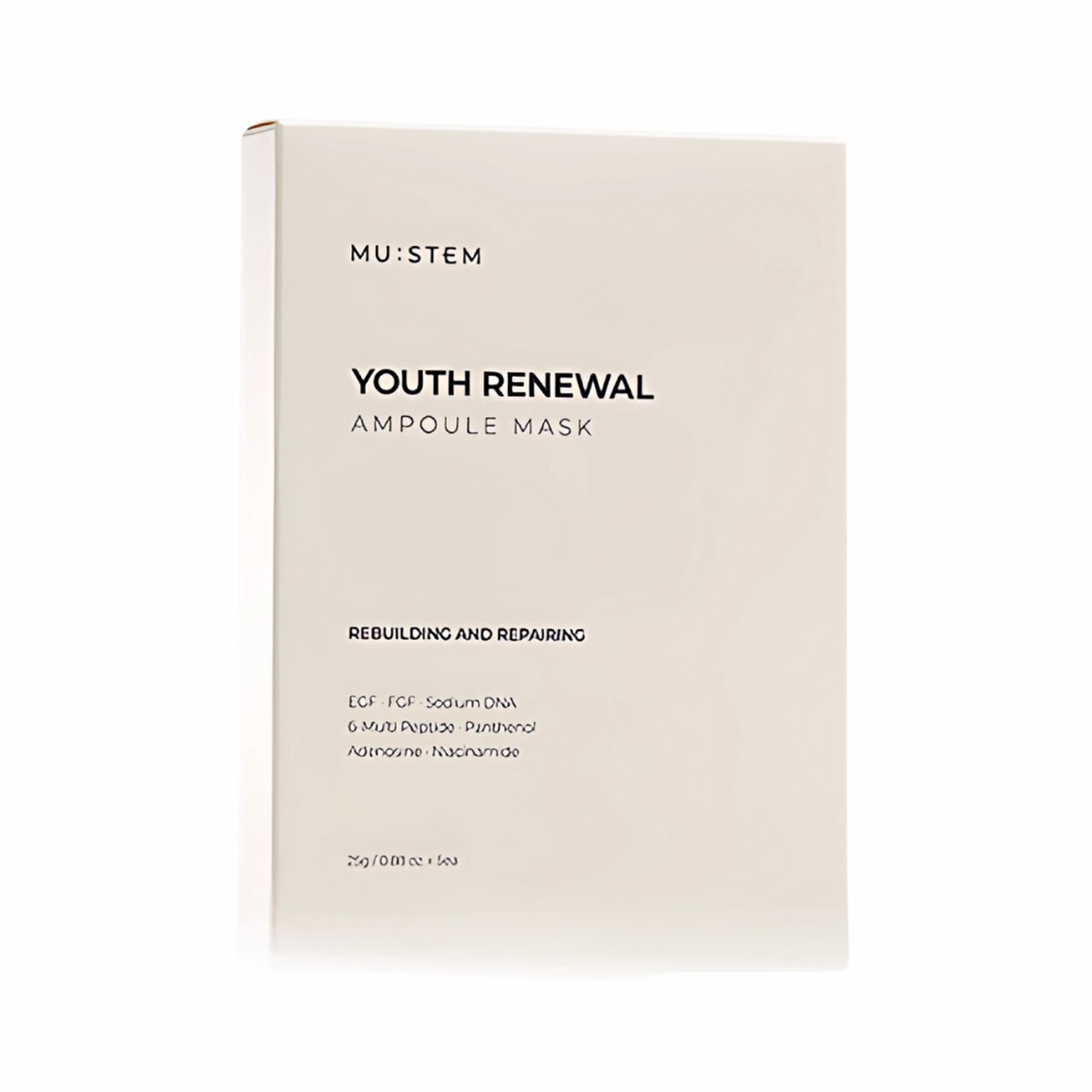 MUSTEM Youth Renewal Ampoule Mask Pack 1 Box (5 Sheets)