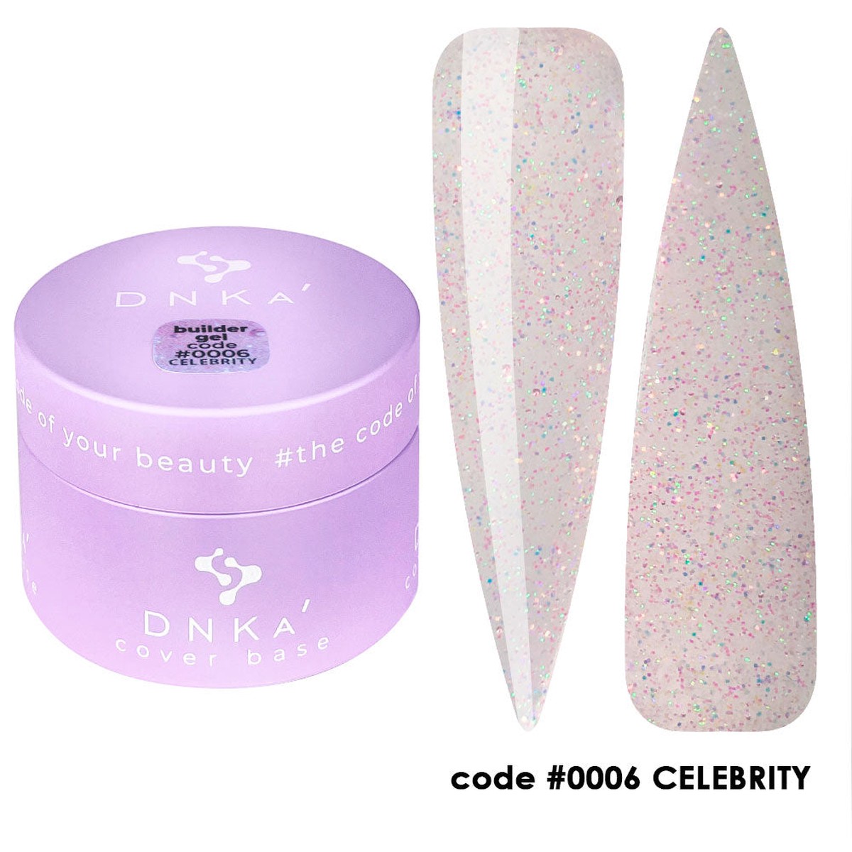0006 DNKa Builder Gel Celebrity Shimmer Collection – 30ml