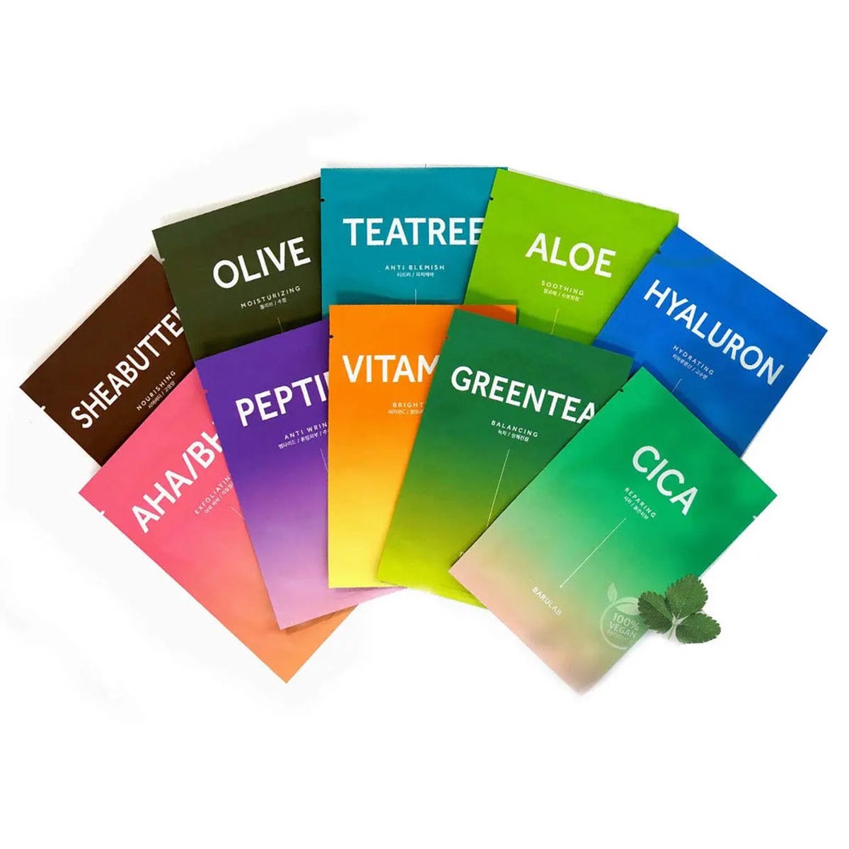 BARULAB The Clean Vegan Mask 10 Types 10ea