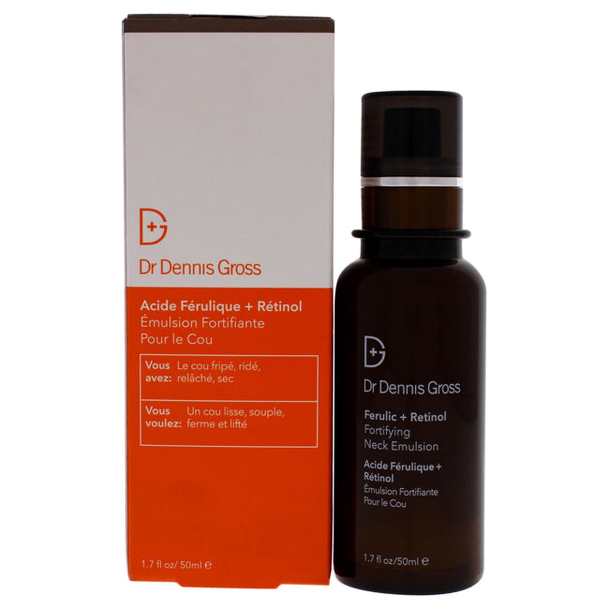Dr Dennis Gross Ferulic Plus Retinol Fortifying Neck Emulsion by Dr Dennis Gross for Unisex – 17 oz Emulsion