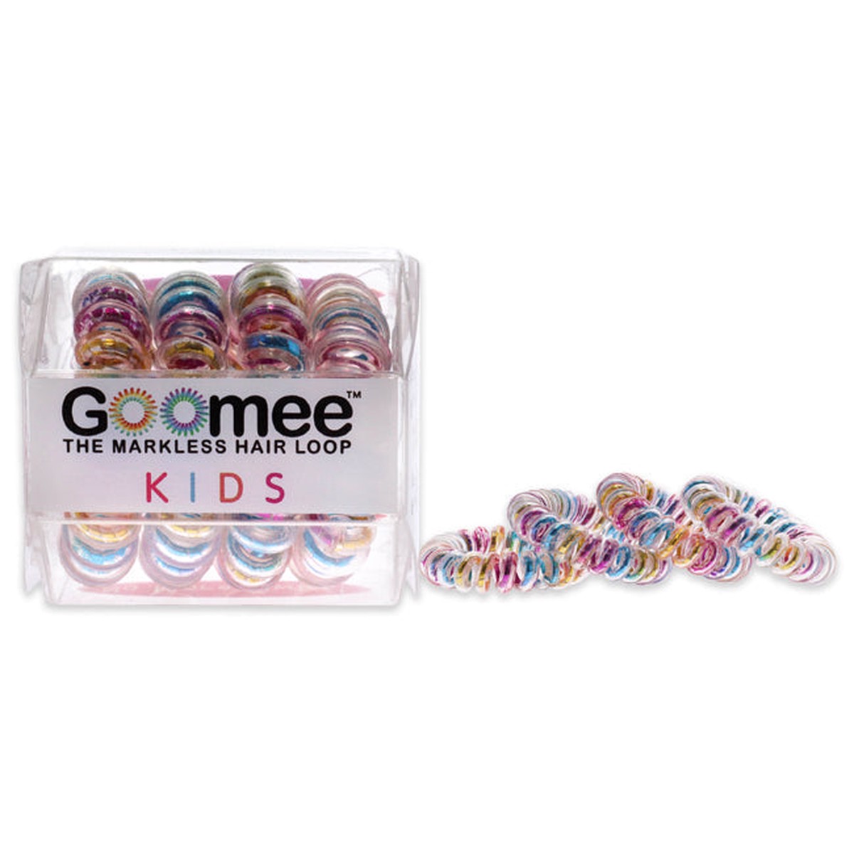 Goomee Kids The Markless Hair Loop Set – Over the Rainbow by Goomee for Kids – 4 Pc Hair Tie