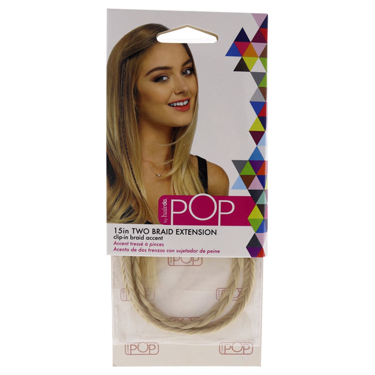 Hairdo Pop Two Braid Extension – R22 Swedish Blond by Hairdo for Women – 15 Inch Hair Extension