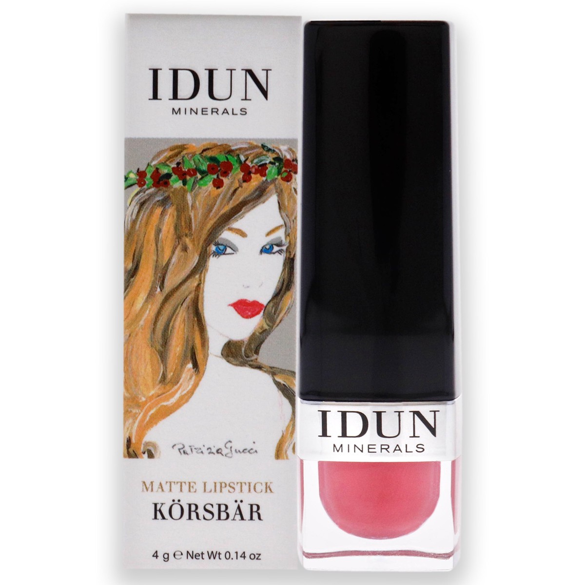 Idun Minerals Matte Lipstick – 104 Korsbar by Idun Minerals for Women – 014 oz Lipstick