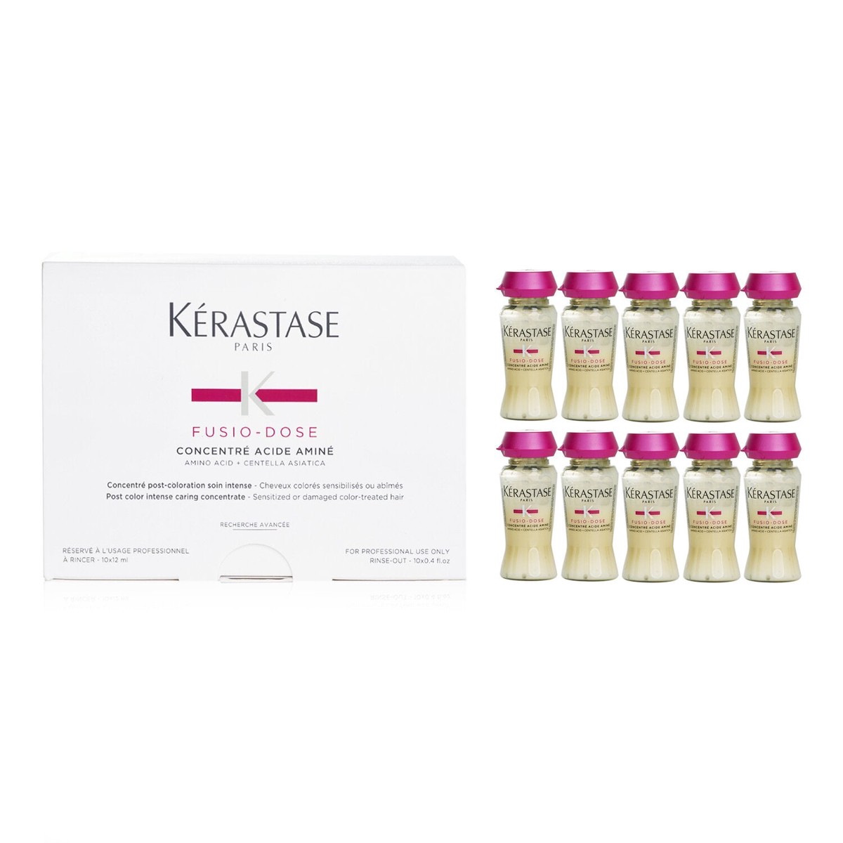 Kerastase Fusio-Dose Concentre Acide Amine Concentrate (For Sensitized or Damaged Colour-Treated Hair) 10x12ml04oz