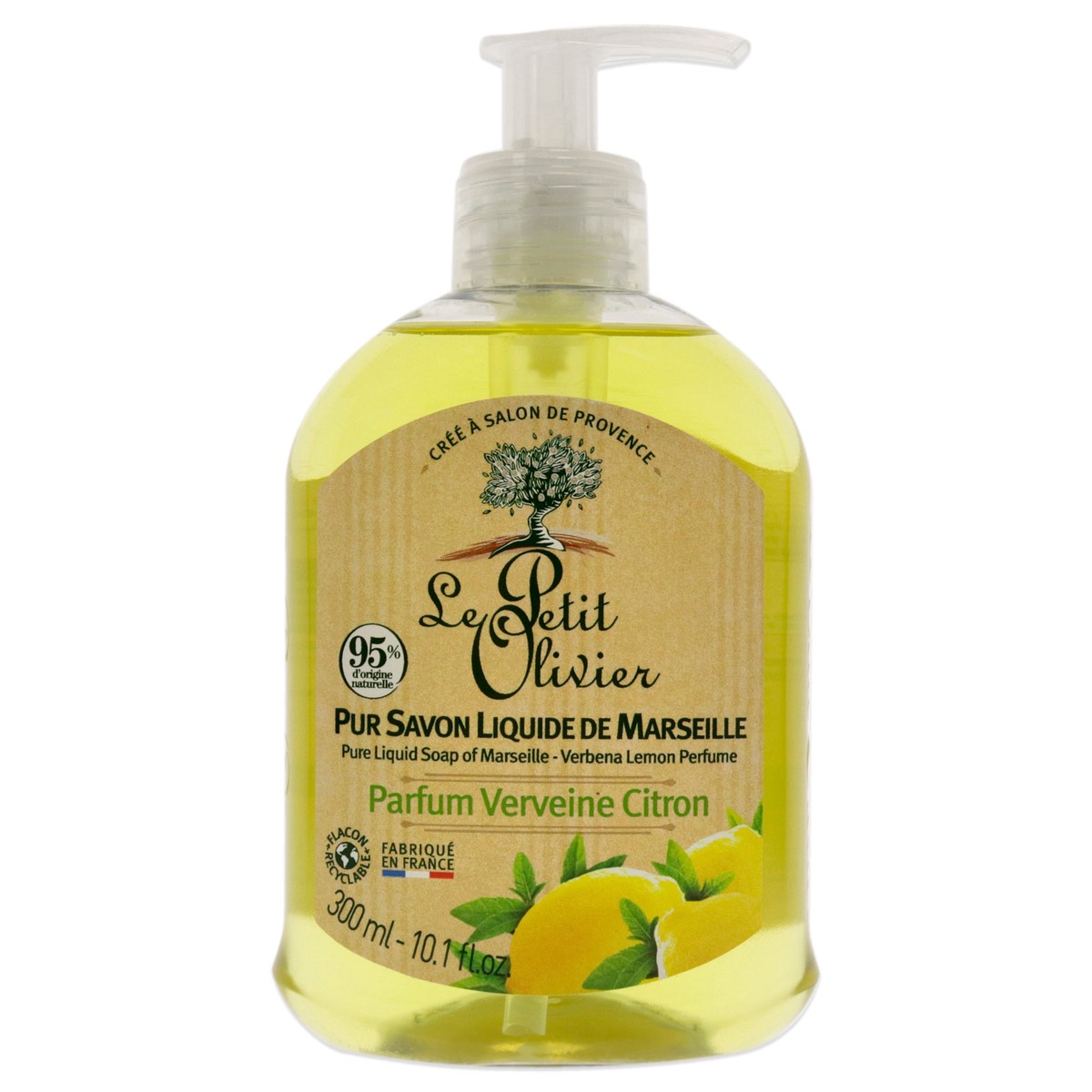 Le Petit Olivier Pure Marseille Liquid Soap – Verbena Perfume by Le Petit Olivier for Women – 101 oz Soap