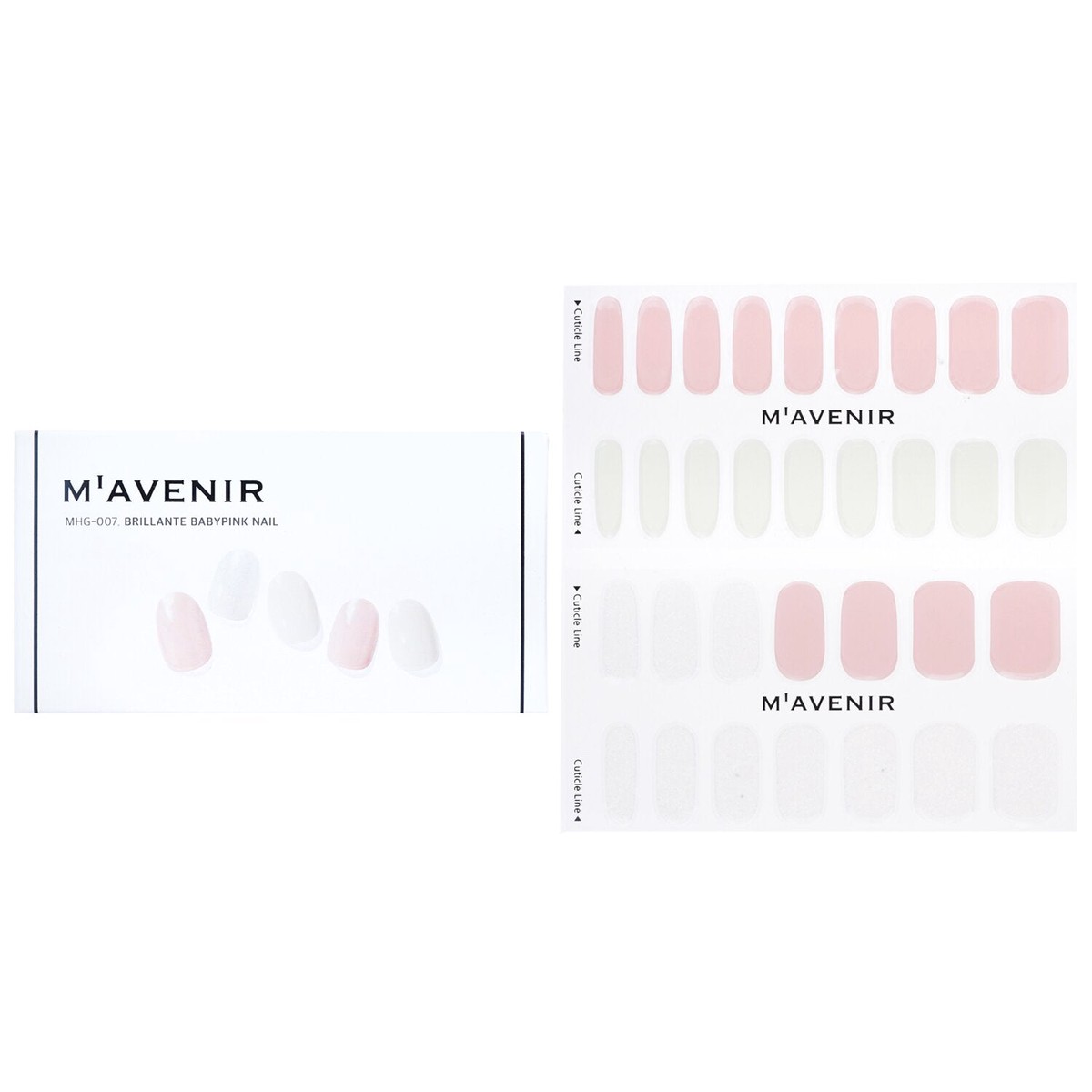 Mavenir Nail Sticker (Pink) – Brillante Babypink Nail 32pcs