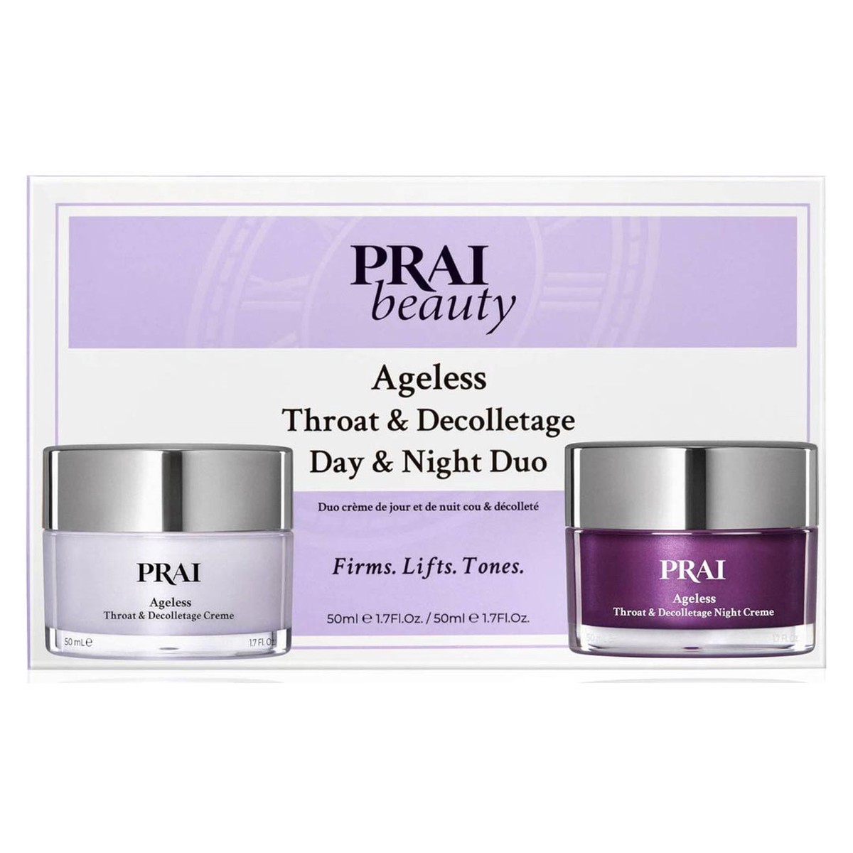 PRAI Beauty Ageless Throat and Decolletage Day Night Duo