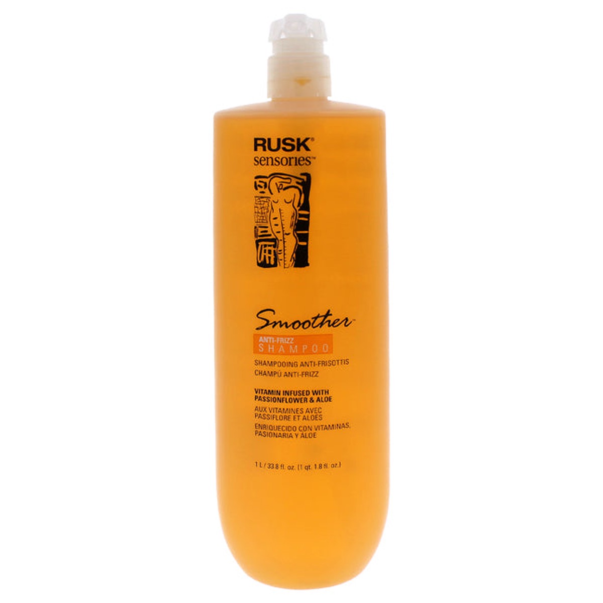 Rusk Sensories Smoother Passion Flower Aloe Shampoo by Rusk for Unisex – 35 oz Shampoo