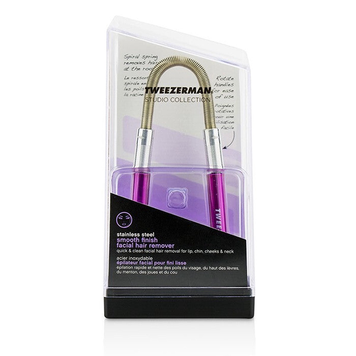 Tweezerman Smooth Finish Facial Hair Remover (Studio Collection) – Pink