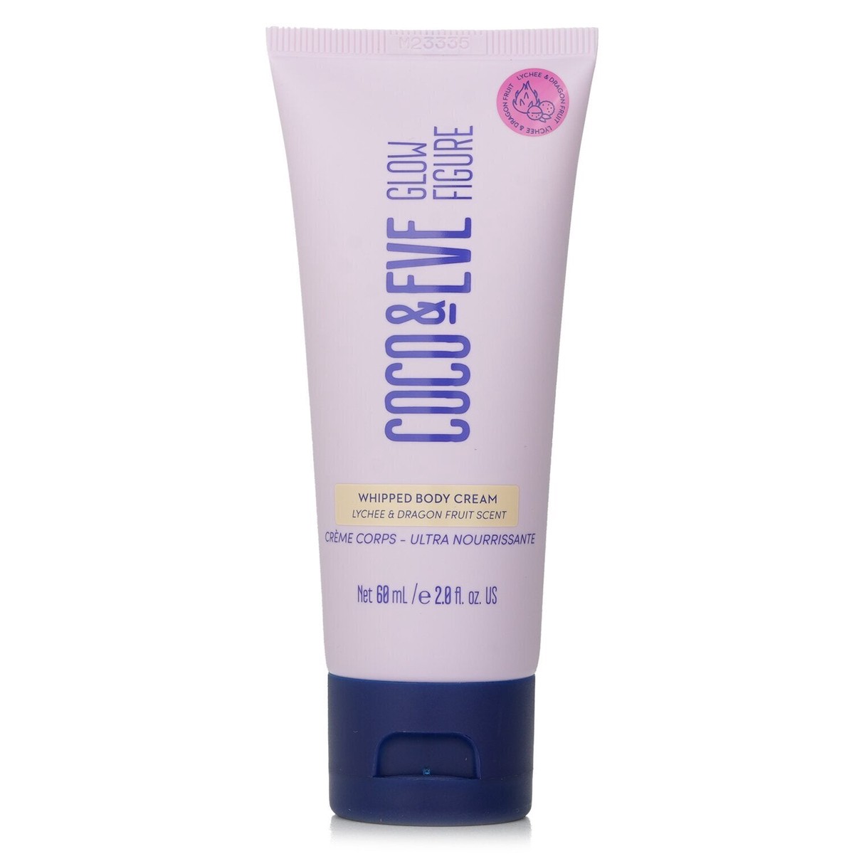 Coco Eve Glow Figure Whipped Body Cream – Lychee Dragon Fruit Scent 60ml2oz