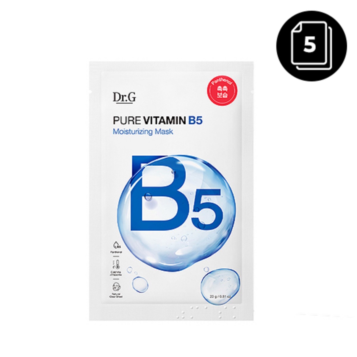 DrG Pure Vitamin B5 Moisturizing Mask 5ea