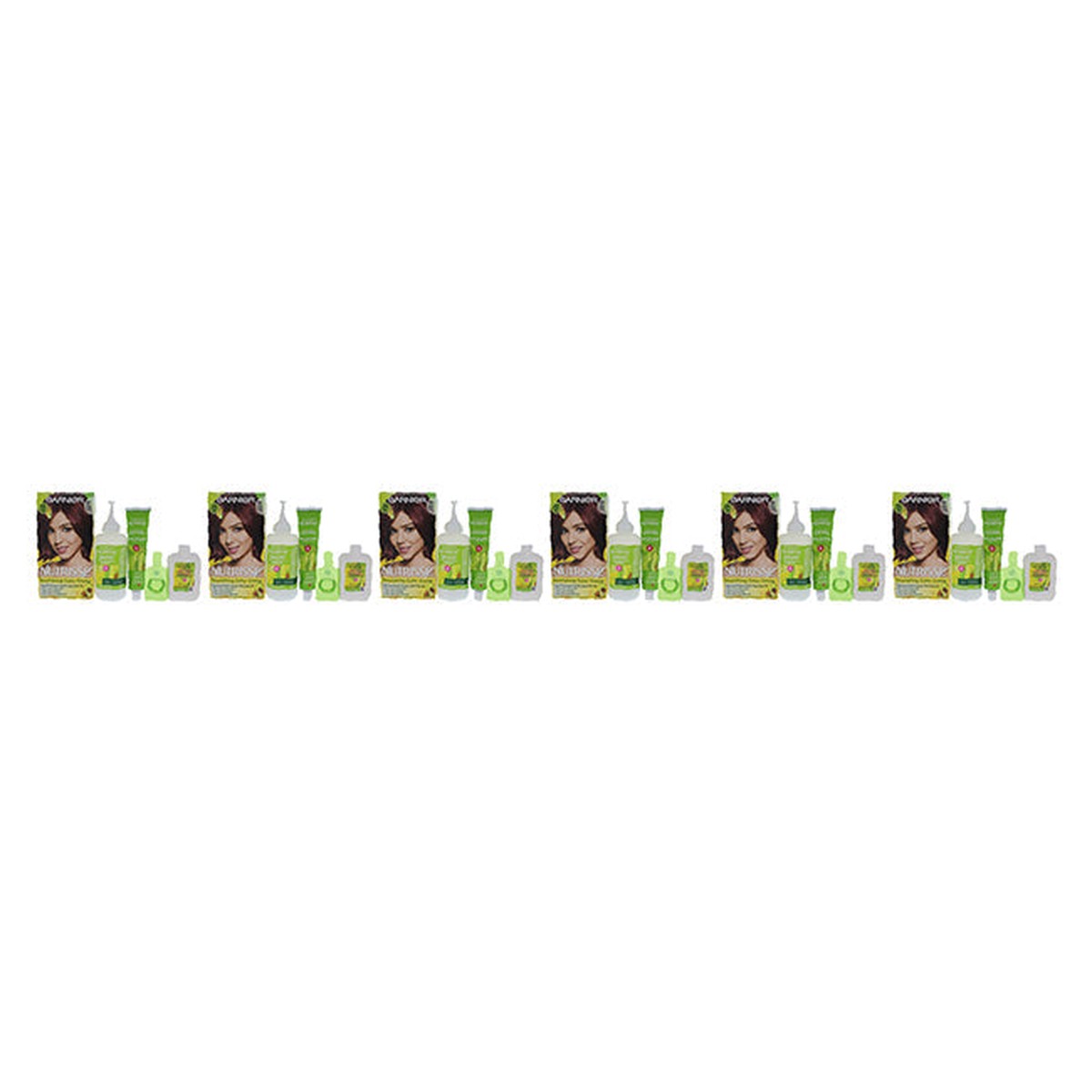 Garnier Nutrisse Nourishing Color Creme – 56 Medium Reddish Brown by Garnier for Unisex – 1 Application Hair Color – Pack of 6