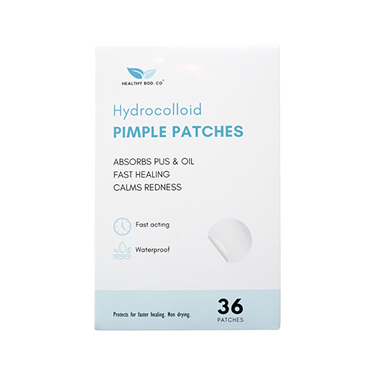 HEALTHY BOD CO Healthy Bod Co Hydrocolloid Pimple Patches x 36 Patches