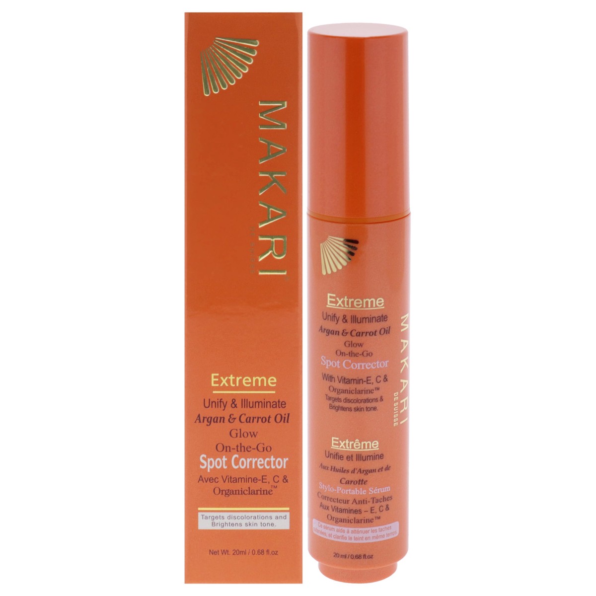 Makari Extreme Argan and Carrot Glow On The Go Pen by Makari for Women – 068 oz Treatment