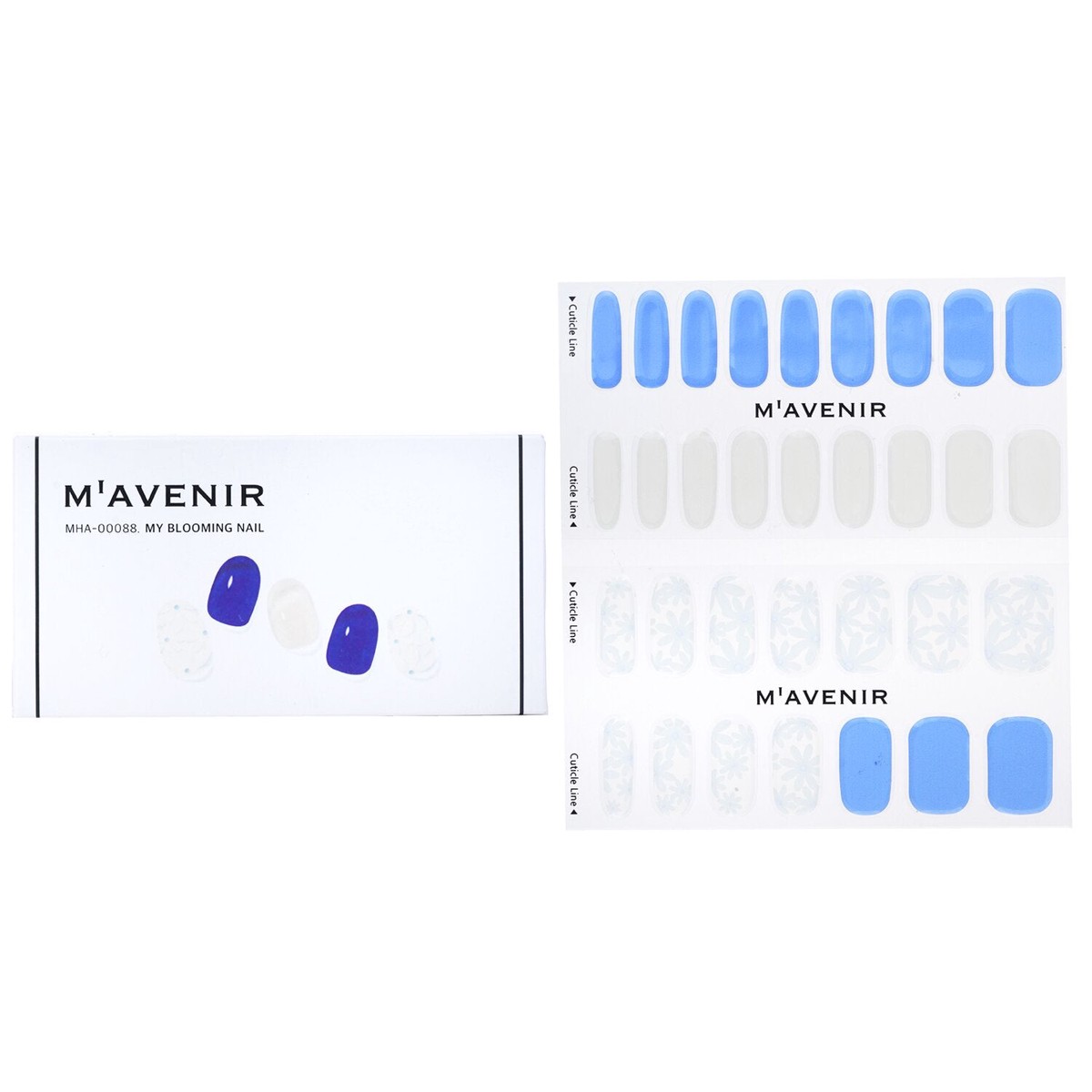 Mavenir Nail Sticker (Assorted Colour) – My Blooming Nail 32pcs
