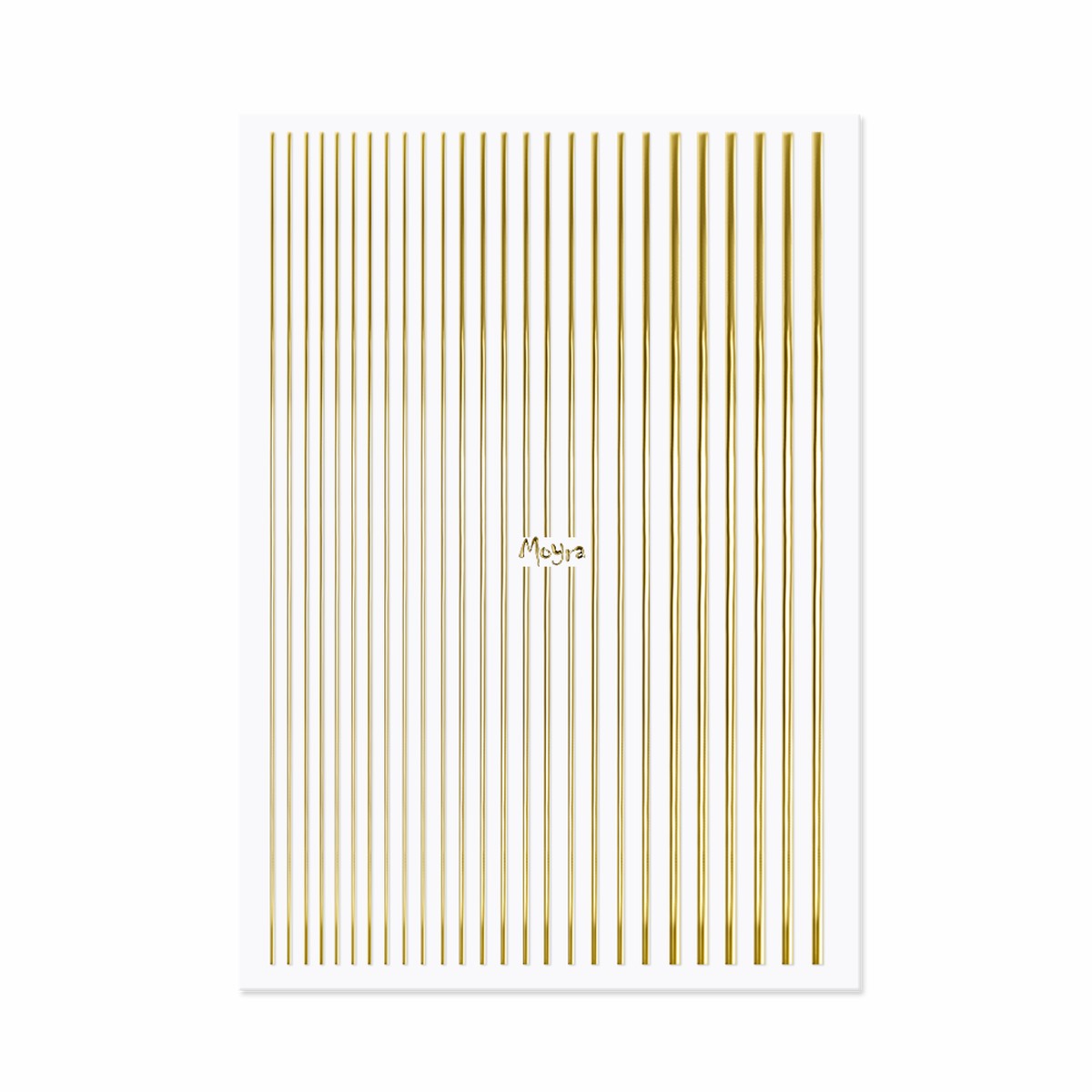 Moyra nail stickers in strips No01 Gold