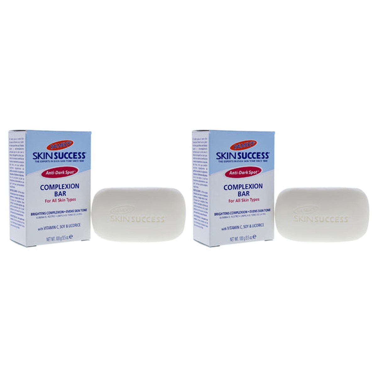 Palmers Skin Success Anti-Dark Spot Complexion Bar – Pack of 2 by Palmers for Unisex – 35 oz Cleanser