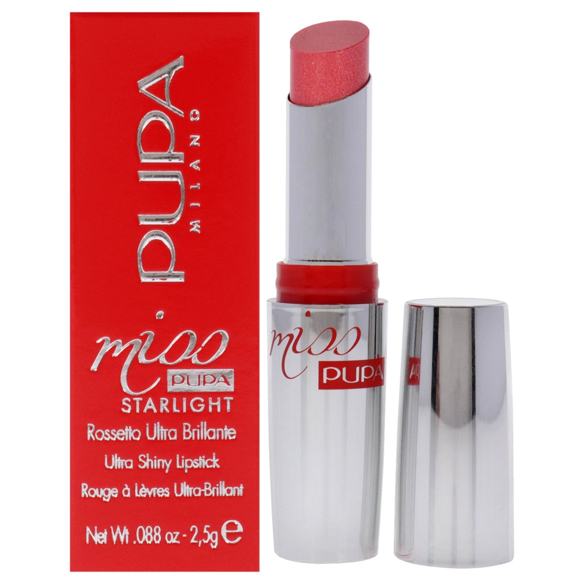 Pupa Milano Miss Pupa Starlight Ultra-Shiny Lipstick – 705 Divine Diana by Pupa Milano for Women – 088 oz Lipstick