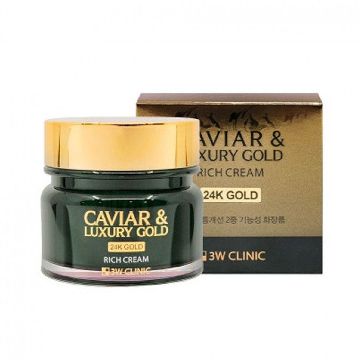3W CLINIC 24K Gold Caviar Luxury Gold Rich Cream 100g