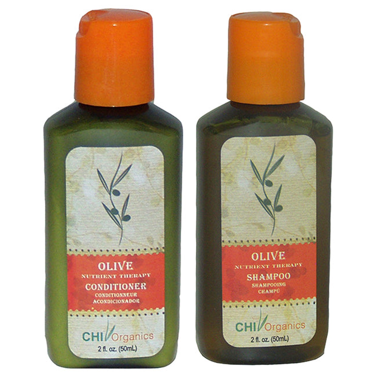 Avalon Organics Organics Olive Nutrient Therapy Shampoo and Conditioner Kit by Avalon Organics for Unisex – 2 Pc Kit 2oz Shampoo 2oz Conditioner