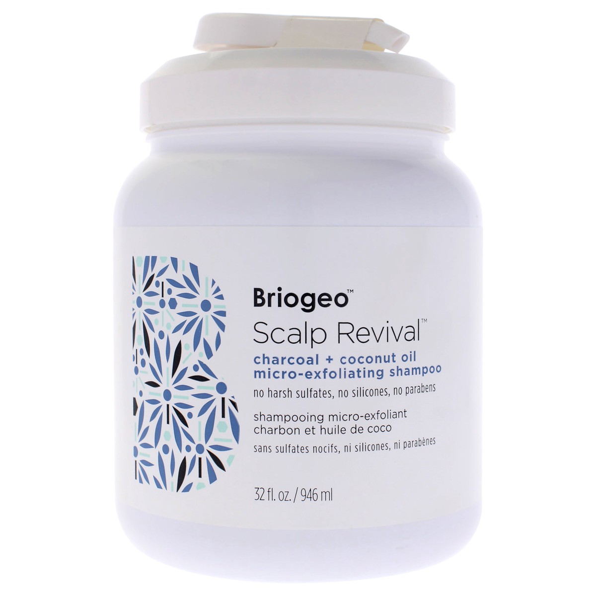 Briogeo Scalp Revival Charcoal Plus Coconut Oil Micro-Exfoliating Shampoo by Briogeo for Unisex – 32 oz Shampoo