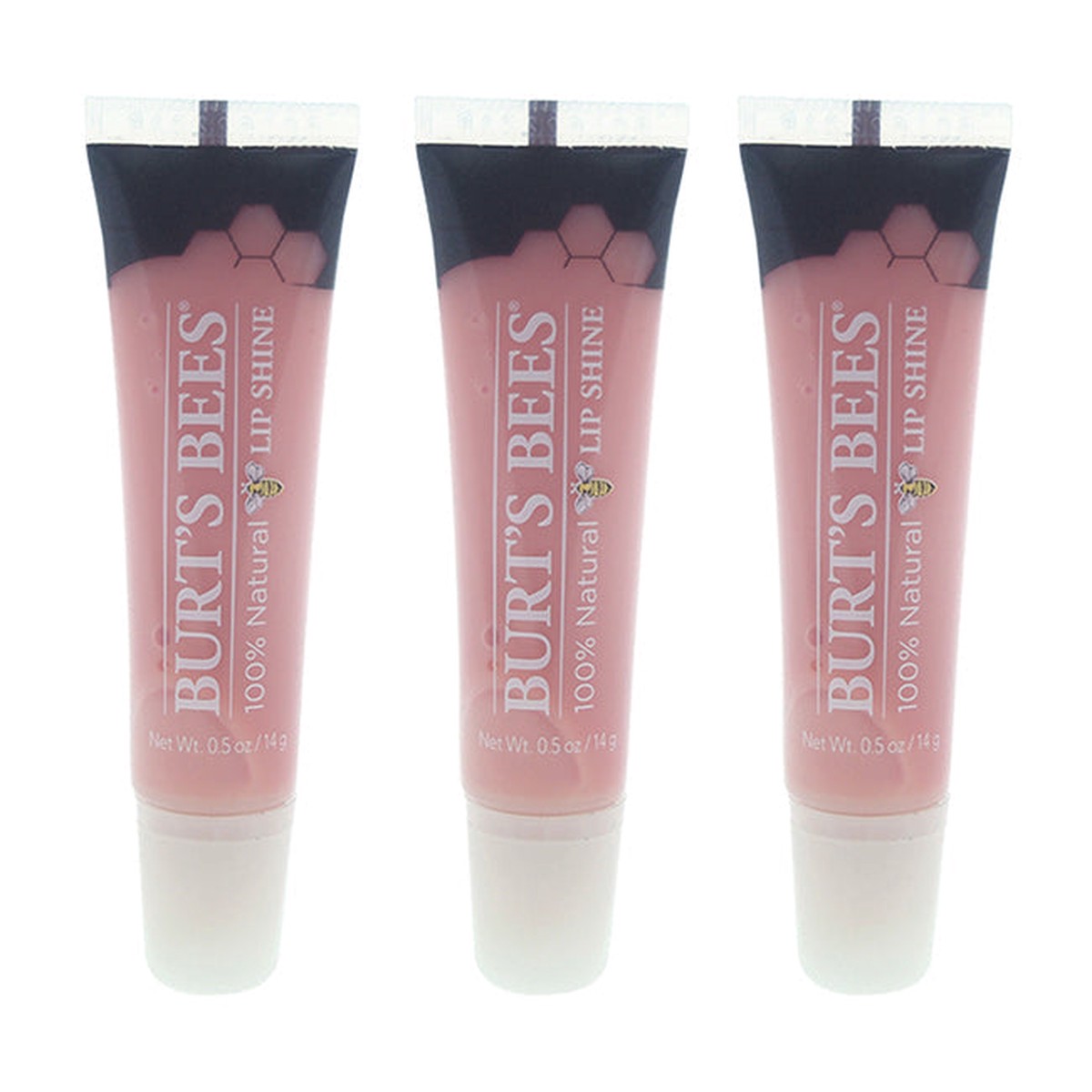 Burts Bees Burts Bees Lip Shine – 010 Whisper by Burts Bees for Women – 05 oz Lip Gloss – Pack of 3
