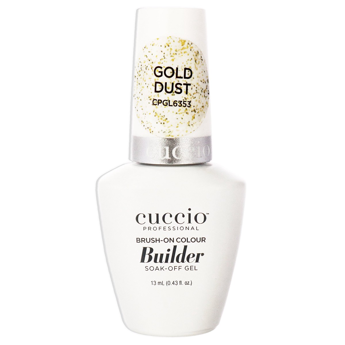 Cuccio Pro Brush-On Colour Builder Soak Off Gel – Gold Dust by Cuccio Pro for Women – 043 oz Nail Polish