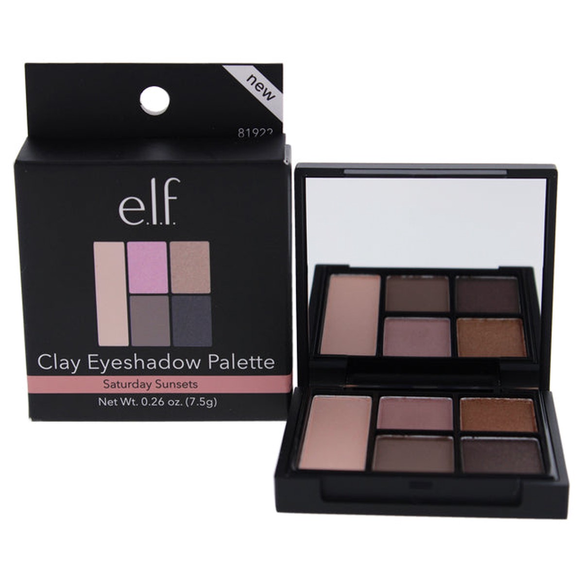 elf Clay Eyeshadow Palette – Saturday Sunsets by elf for Women – 026 oz Eyeshadow