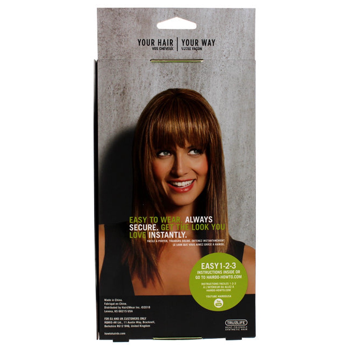 Hairdo Modern Fringe Clip In Bang – R830 Ginger Brown by Hairdo for Women – 1 Pc Hair Extension