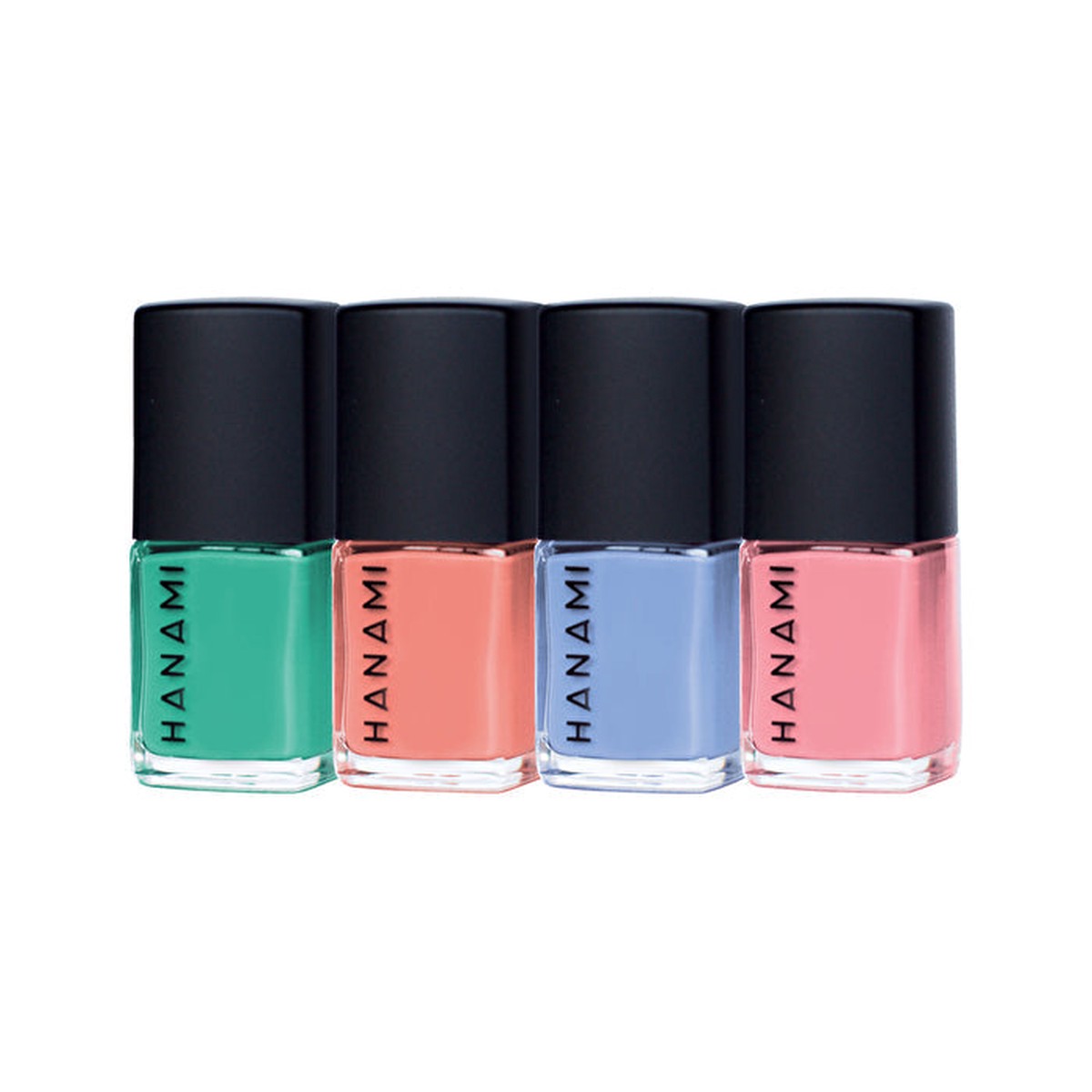 Hanami Nail Polish Collection Voyage 9ml x 4 Pack (contains Melody Day Pink Moon Tides Junie