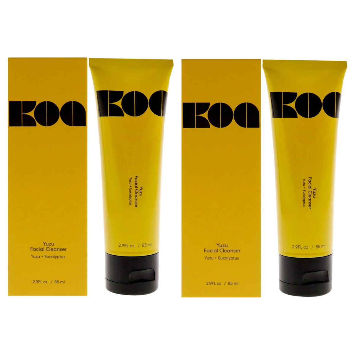 KOA Yuzu Facial Cleanser by KOA for Unisex – 29 oz Cleanser – Pack of 2