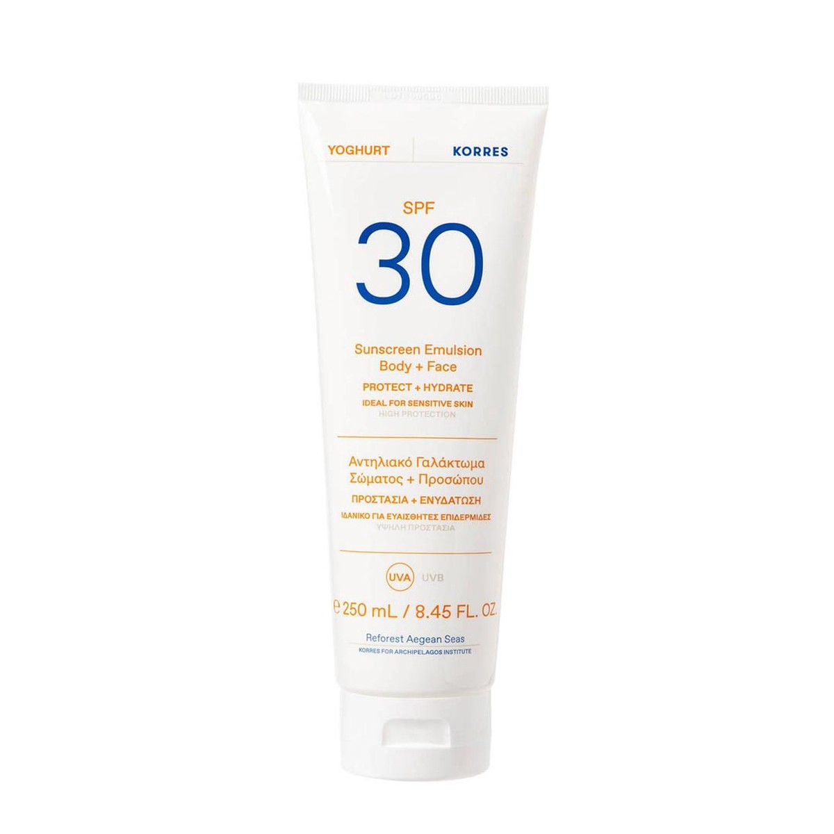 KORRES Yoghurt Emulsion Body Face SPF30 250ml