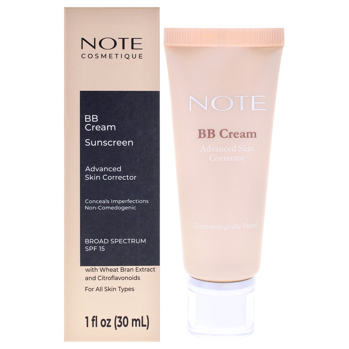 Note Cosmetique Bb Cream SPF 15 – 500 Universal by Note Cosmetique for Women – 1 oz Makeup