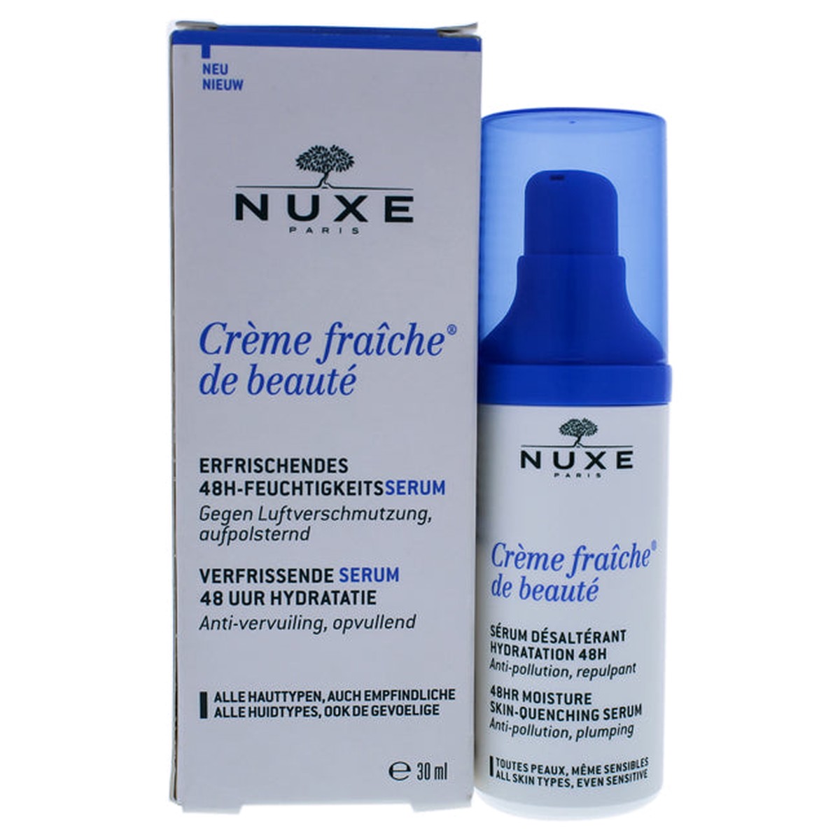 Nuxe Creme Fraiche de Beaute 48HR Moisture Skin-Quenching Serum by Nuxe for Unisex – 1 oz Serum
