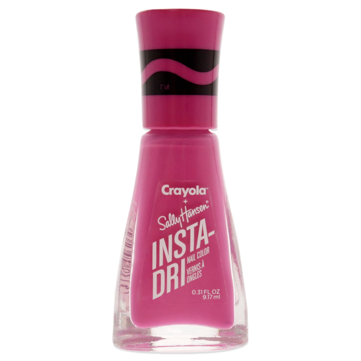 Sally Hansen Insta-Dri Crayola Nail Color – 523 Razzle Dazzle Rose by Sally Hansen for Women – 031 oz Nail Polish