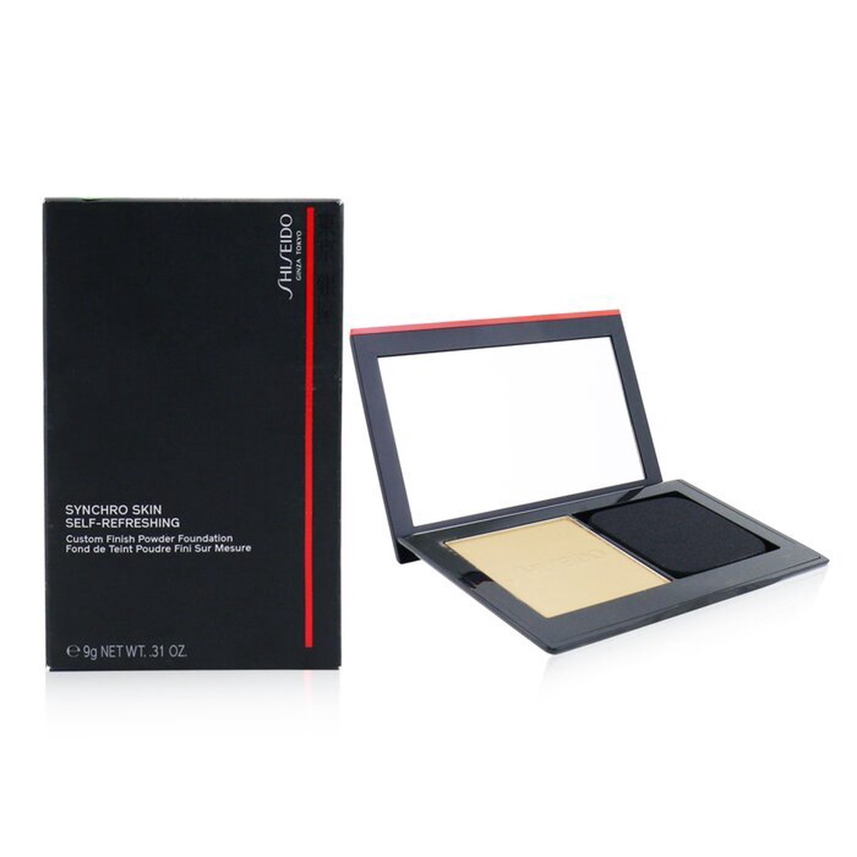 Shiseido Synchro Skin Self Refreshing Custom Finish Powder Foundation – 340 Oak 9g031oz