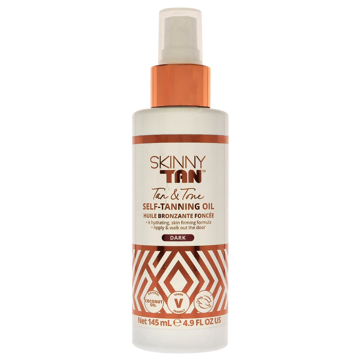 Skinny Tan Tan and Tone Self-Tanning Oil – Dark by Skinny Tan for Women – 49 oz Oil
