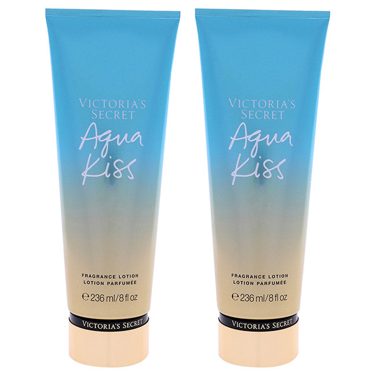 Victorias Secret Aqua Kiss Fragrance Lotion by Victorias Secret for Women – 8 oz Body Lotion – Pack of 2