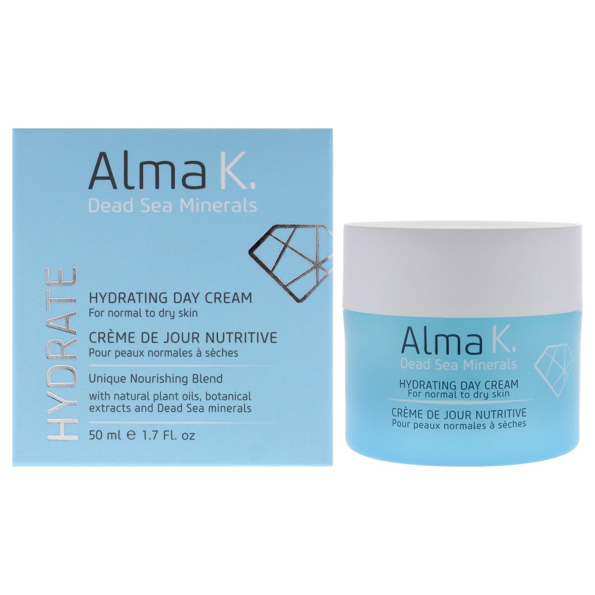 Alma K Hydrating Day Cream – Normal to Dry Skin by Alma K for Women – 17 oz Cream