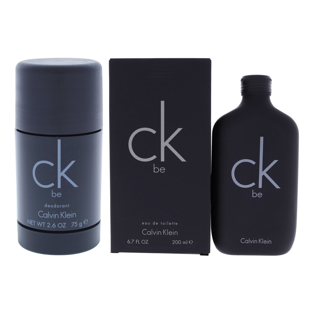 Calvin Klein CK Be Kit by Calvin Klein for Unisex – 2 Pc Kit 67oz EDT Spray 26oz Deodorant Stick
